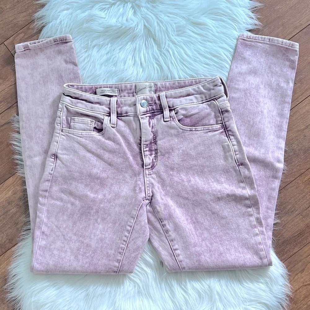 Universal Thread™ Pink Acid Wash High Rise Skinny Ankle Jeans-Size 0/25